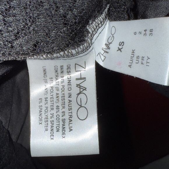 Zhivago sheer black cocktail dress - Picture 6 of 12